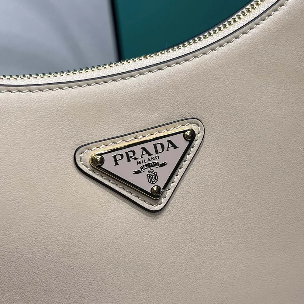 Prada Women Arqué Mini Leather Shoulder Bag