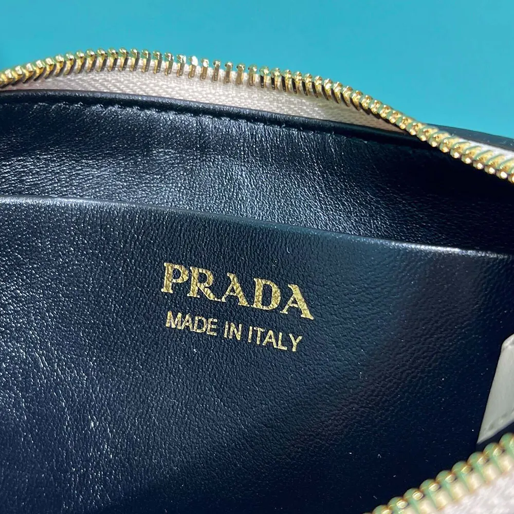 Prada Women Arqué Mini Leather Shoulder Bag