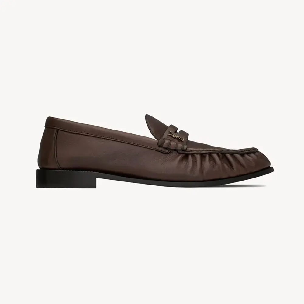 Saint Laurent YSL Unisex Le Loafer Supple in Matte Leather 3947125VA