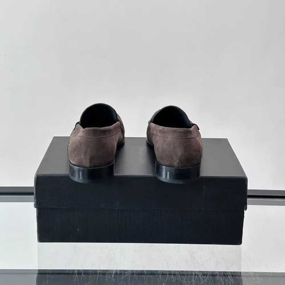 Saint Laurent YSL Unisex Le Loafer Supple in Suede 8394712W