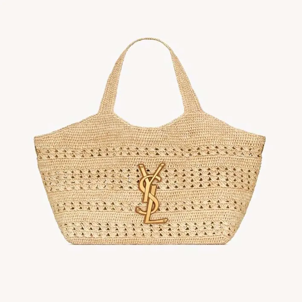 Saint Laurent YSL Women Icare Medium in Raffia 868748GA