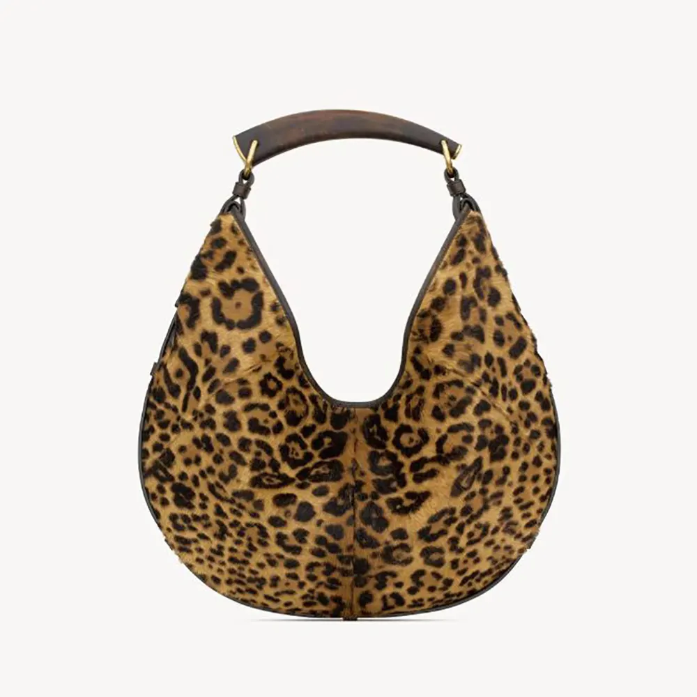 Saint Laurent YSL Women Mombasa Medium in Pony Hair Leather 62029AA