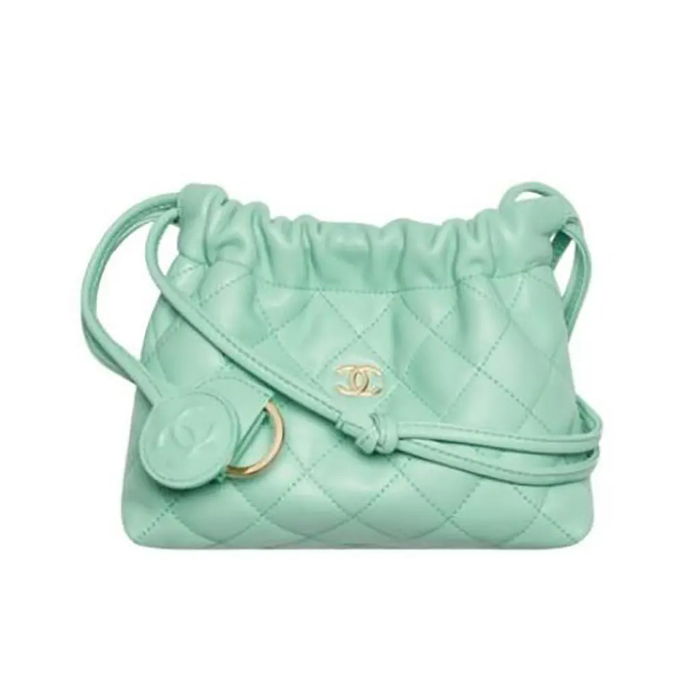 Chanel Women Clutch With Leather Strap Lambskin